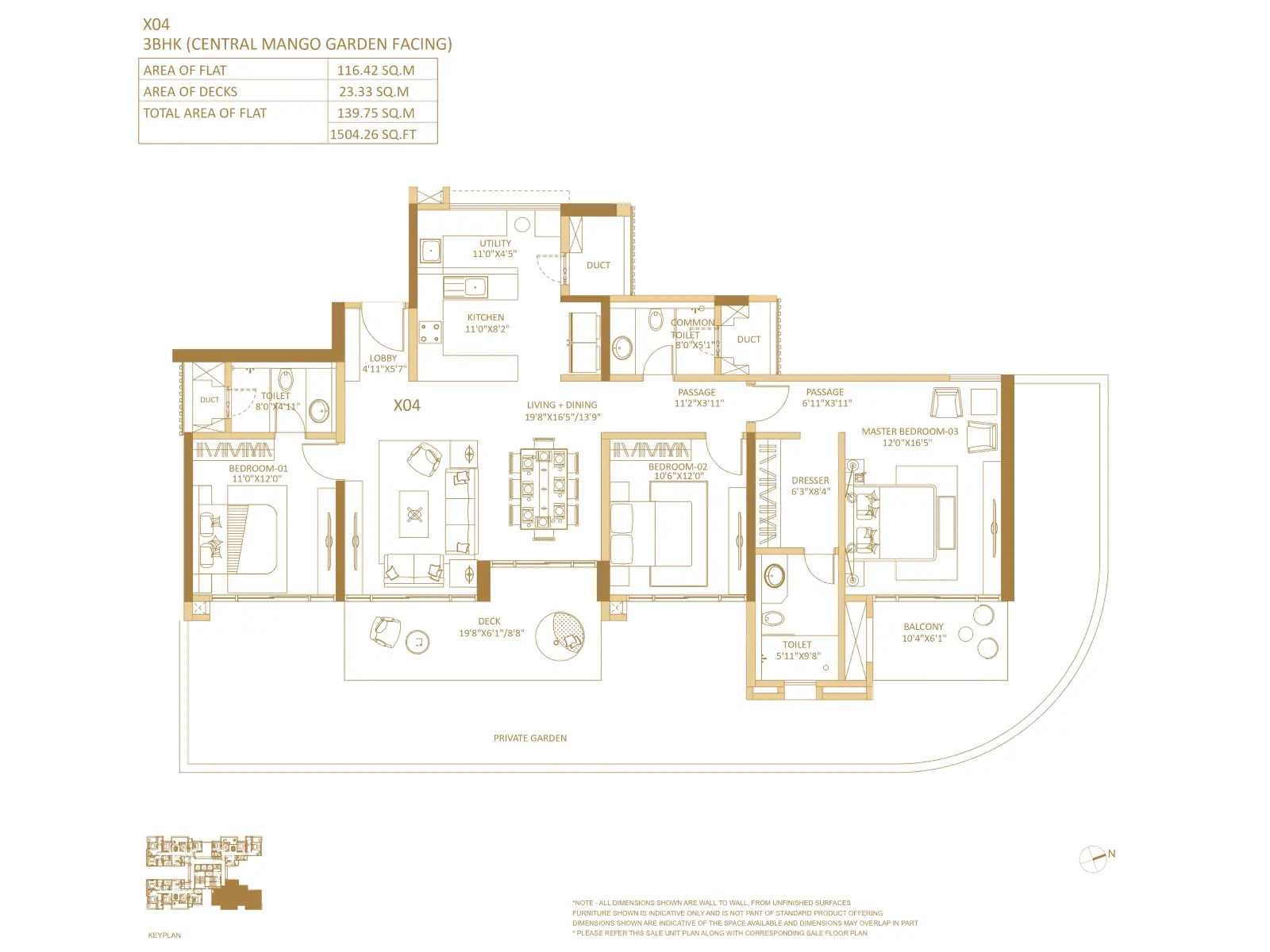Wildernest at SP Kingstown 3 BHK Grande Residence Floor Plan